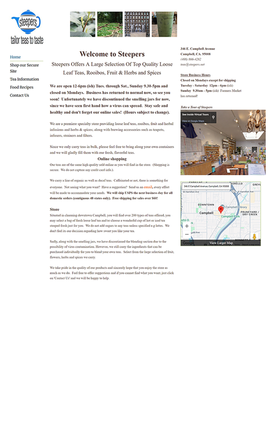 Current website